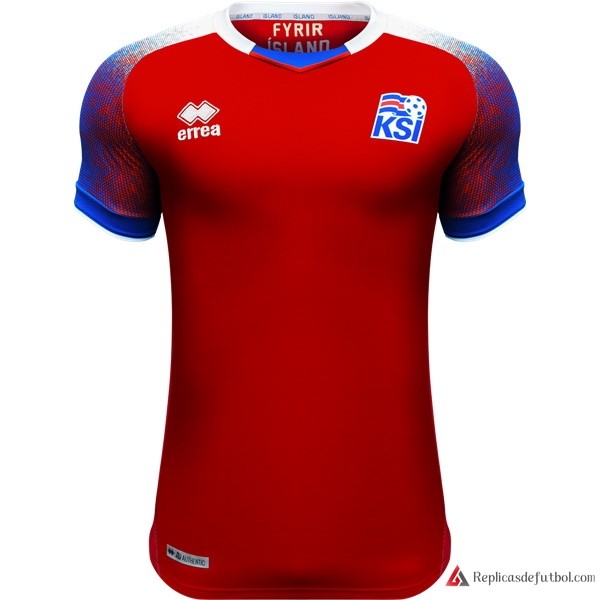 Camiseta Seleccion Islandia Tercera equipación 2018 Rojo